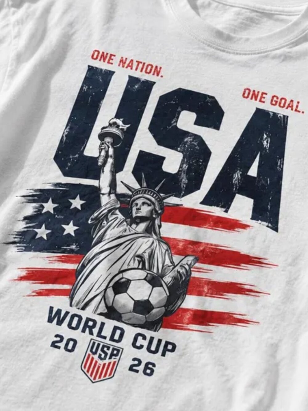 USA Soccer T-Shirt  World Cup 2026 Patriotic Fan Tee - Picture 2 of 5